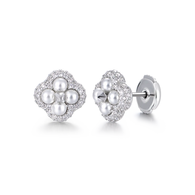 Starburst Pearl Stud Earring