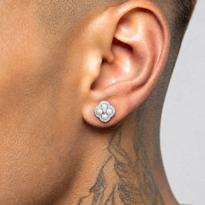 Starburst Pearl Stud Earring