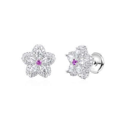 Sparkling Cherry Blossom Earrings