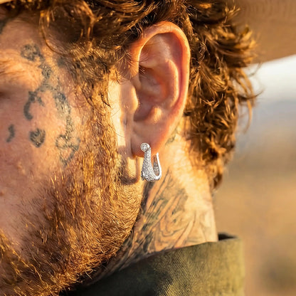 Horseshoe Hoop Earring