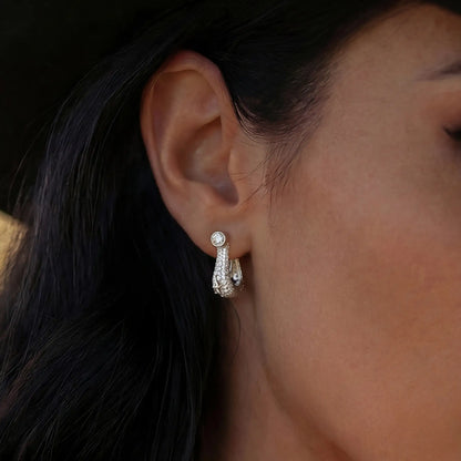 Horseshoe Hoop Earring