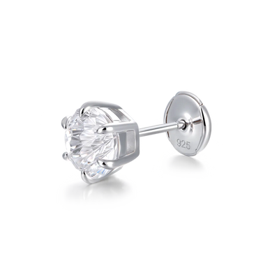 Boucle d'oreille à tige étoile