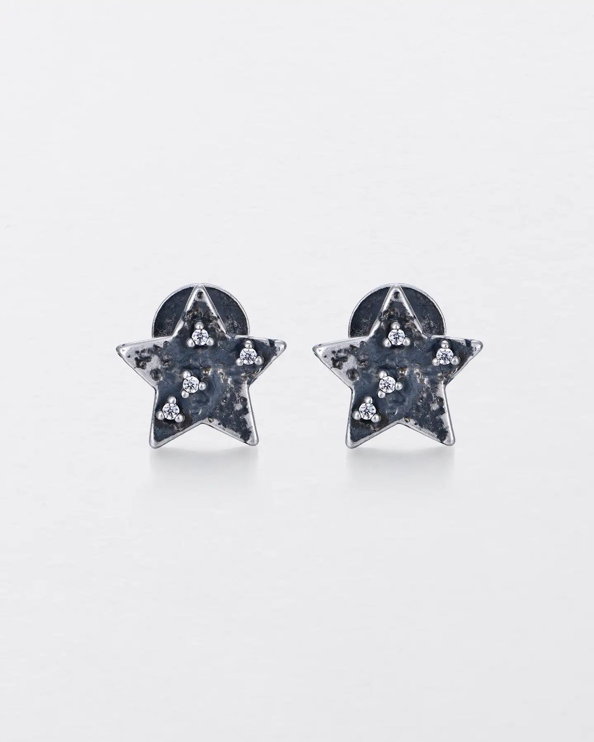 WEATHERED STAR STUD EARRINGS