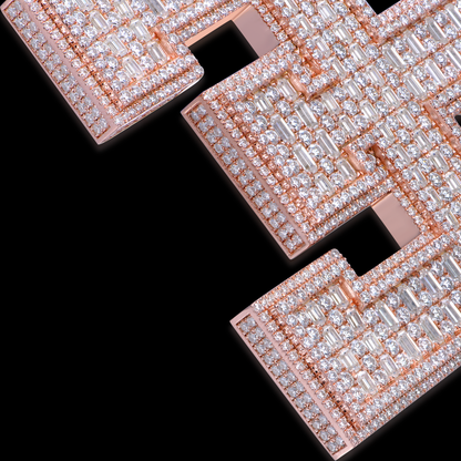 APORRO Premium Custom Emerald cut Logo Pendant