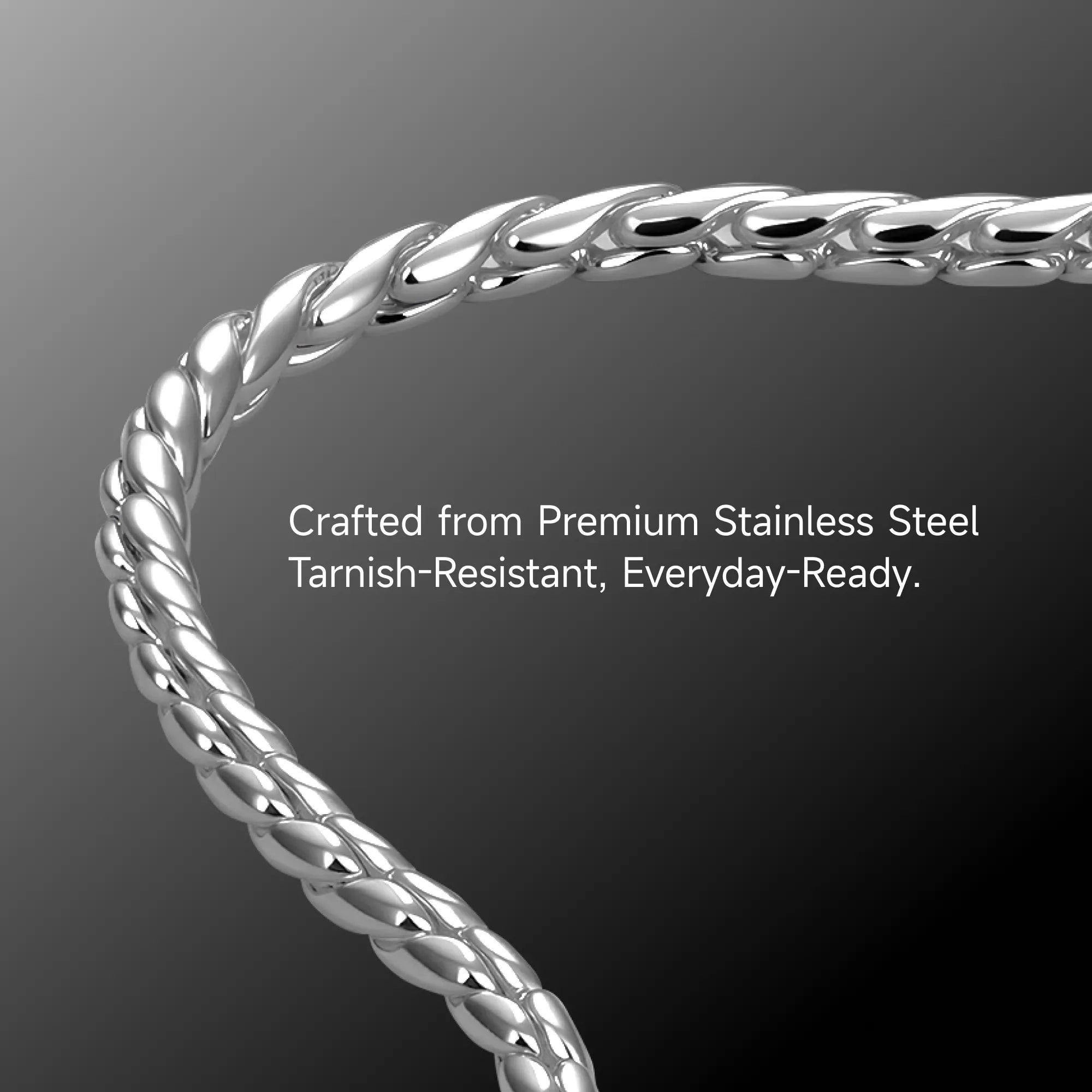 Women's Franco Chain - White Gold