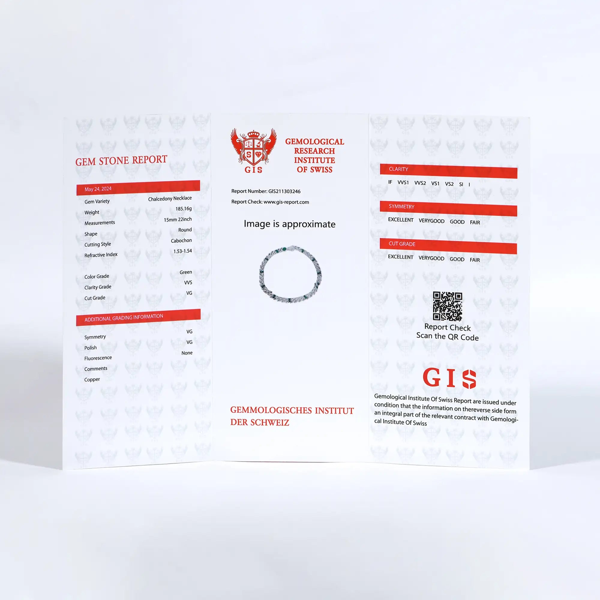 GIS Certificate for WONG Ⅱ Jade - Limited Offer