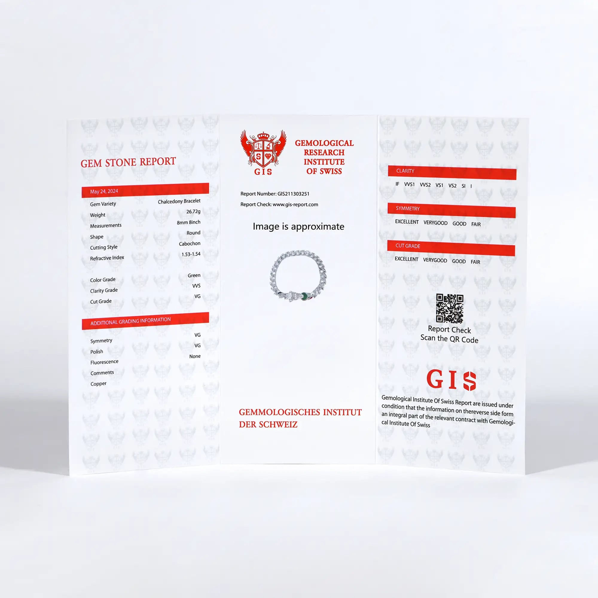 GIS Certificate for WONG Ⅱ Jade - Limited Offer