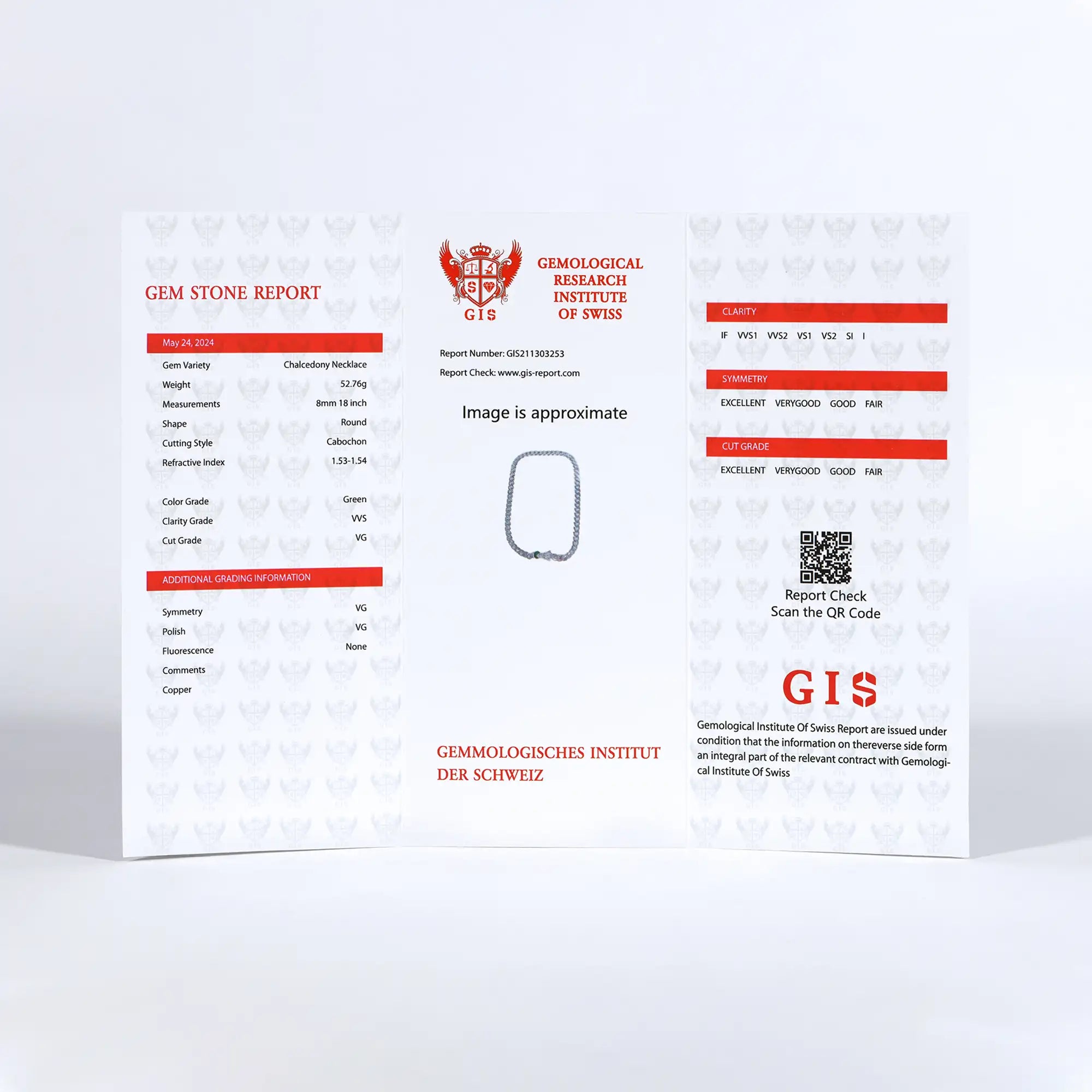 GIS Certificate for WONG Ⅱ Jade - Limited Offer