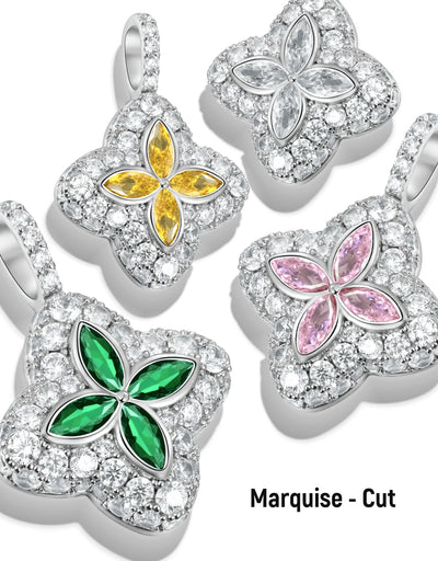 Moissanite Luminous Clover Pendant