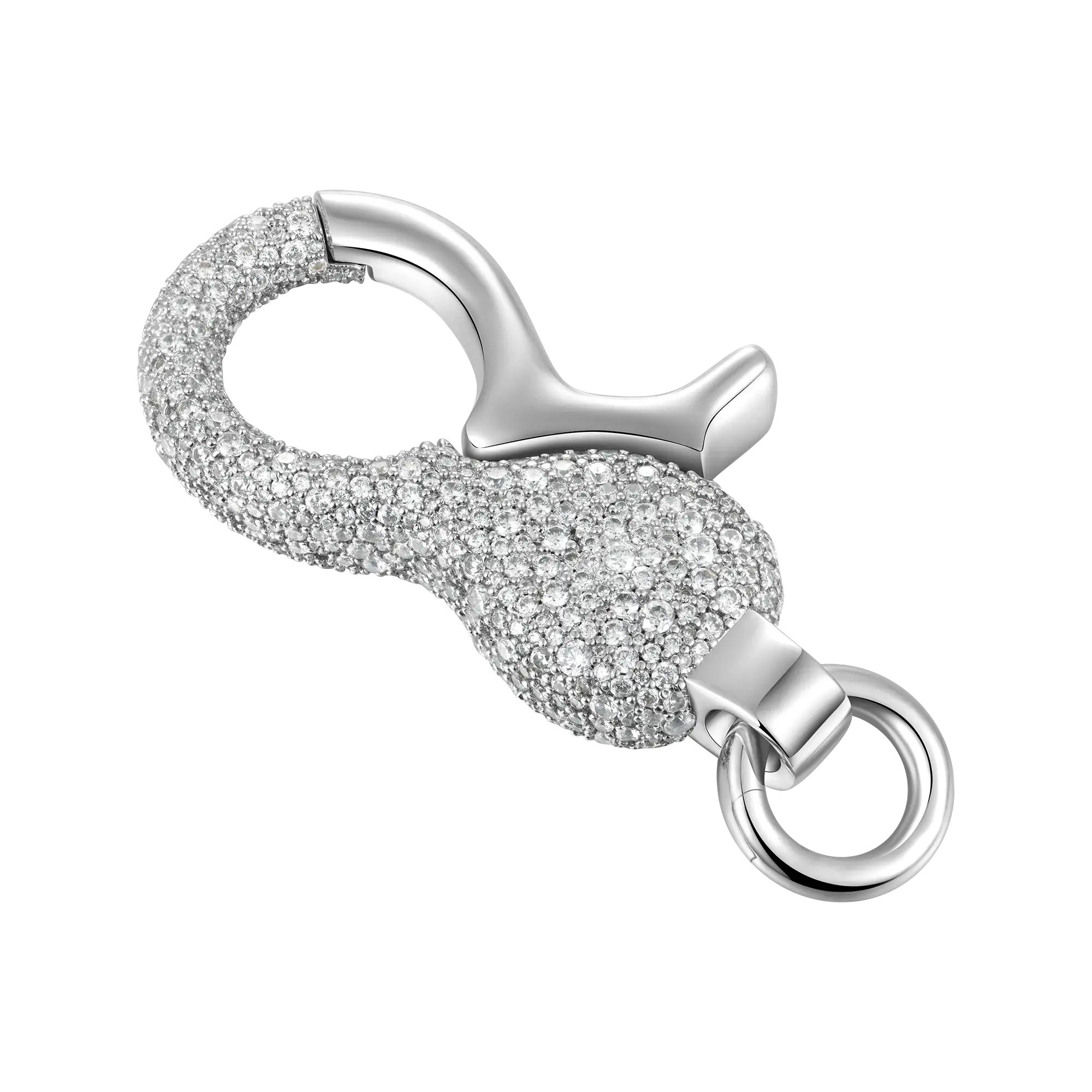 Ciondolo Ala Di Angelo Custode In Argento 925 Con Moschettone - Ideale Per Bracciali Thomas Sabo E Collane