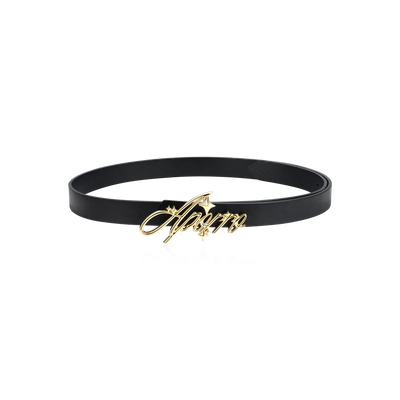 APORRO Holiday Script Gold Belt