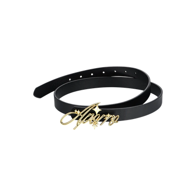 APORRO Holiday Script Gold Belt