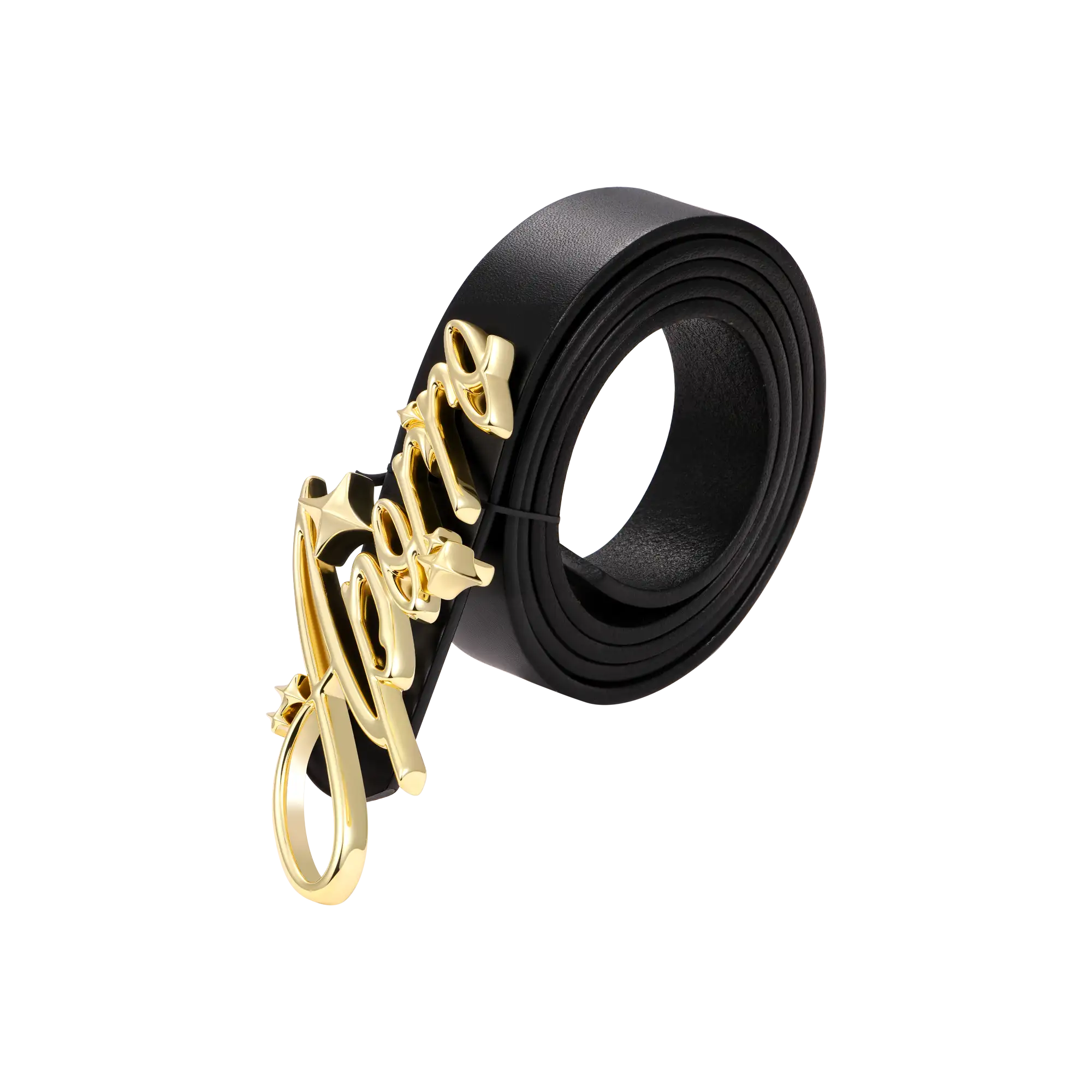 APORRO Holiday Script Gold Belt