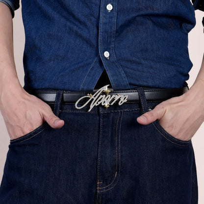 APORRO Holiday Script Iced Belt