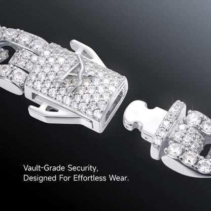 Pearl & Cuban Bracelet Set
