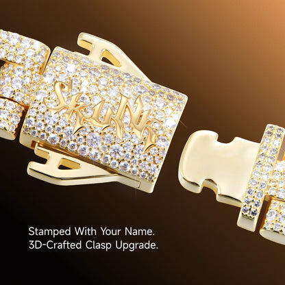 Round Cut Cuban Link Chain - 12mm