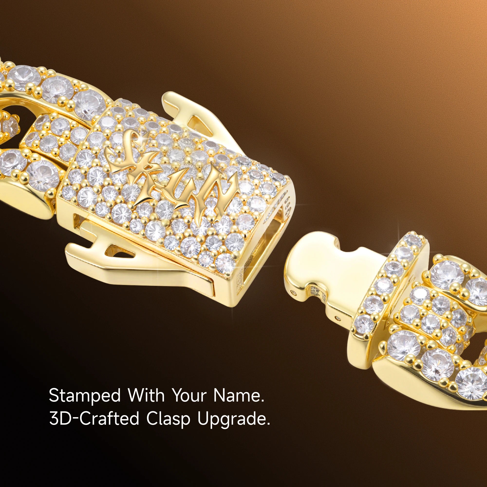 Micro Round Cut Cuban Link Chain - 8mm