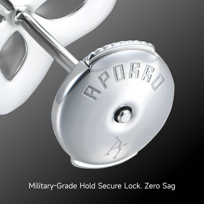 Set trifoglio del ghiaccio fortunato - diamante bianco