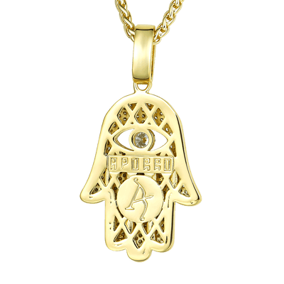 Moissanit Hamsa Anhänger