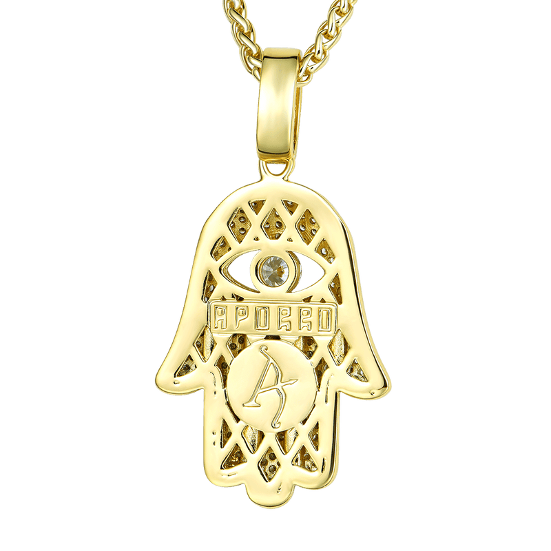 Moissanite Hamsa Pendant - APORRO