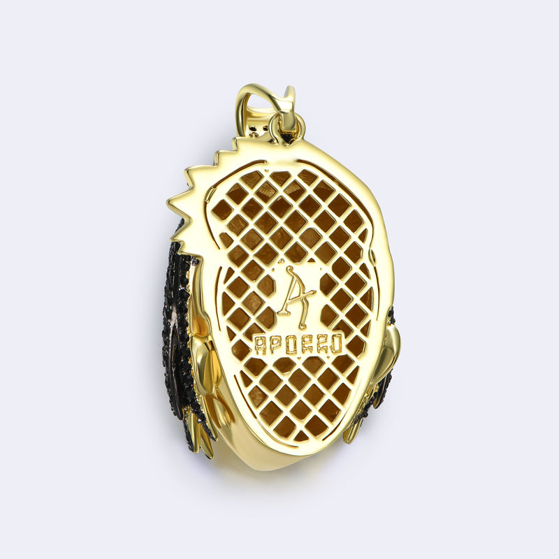 14K Gold Iced Naruto Sasuke Pendant - APORRO