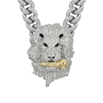 Pendentif lion iced