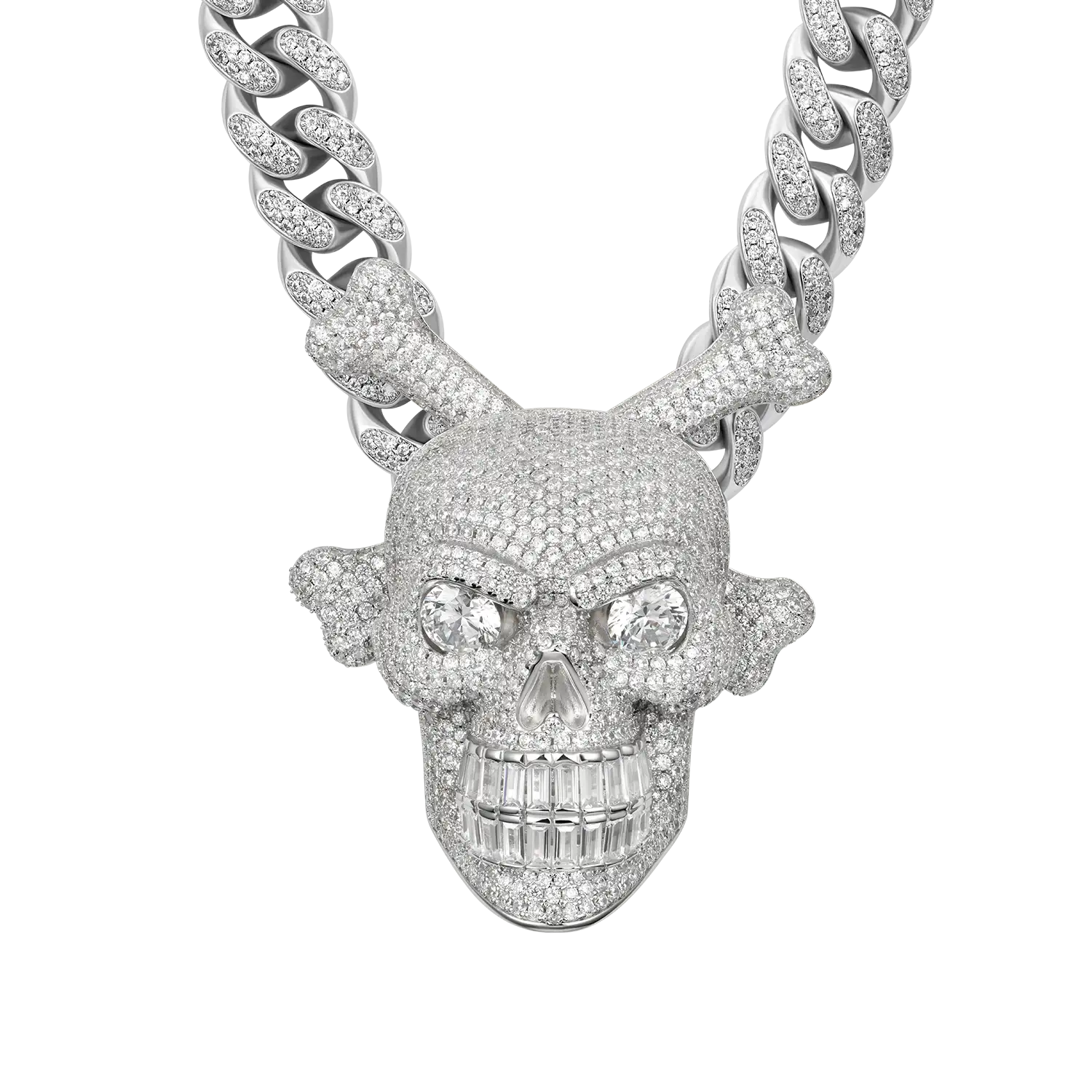 Spinning Skull and Crossbones Pendant