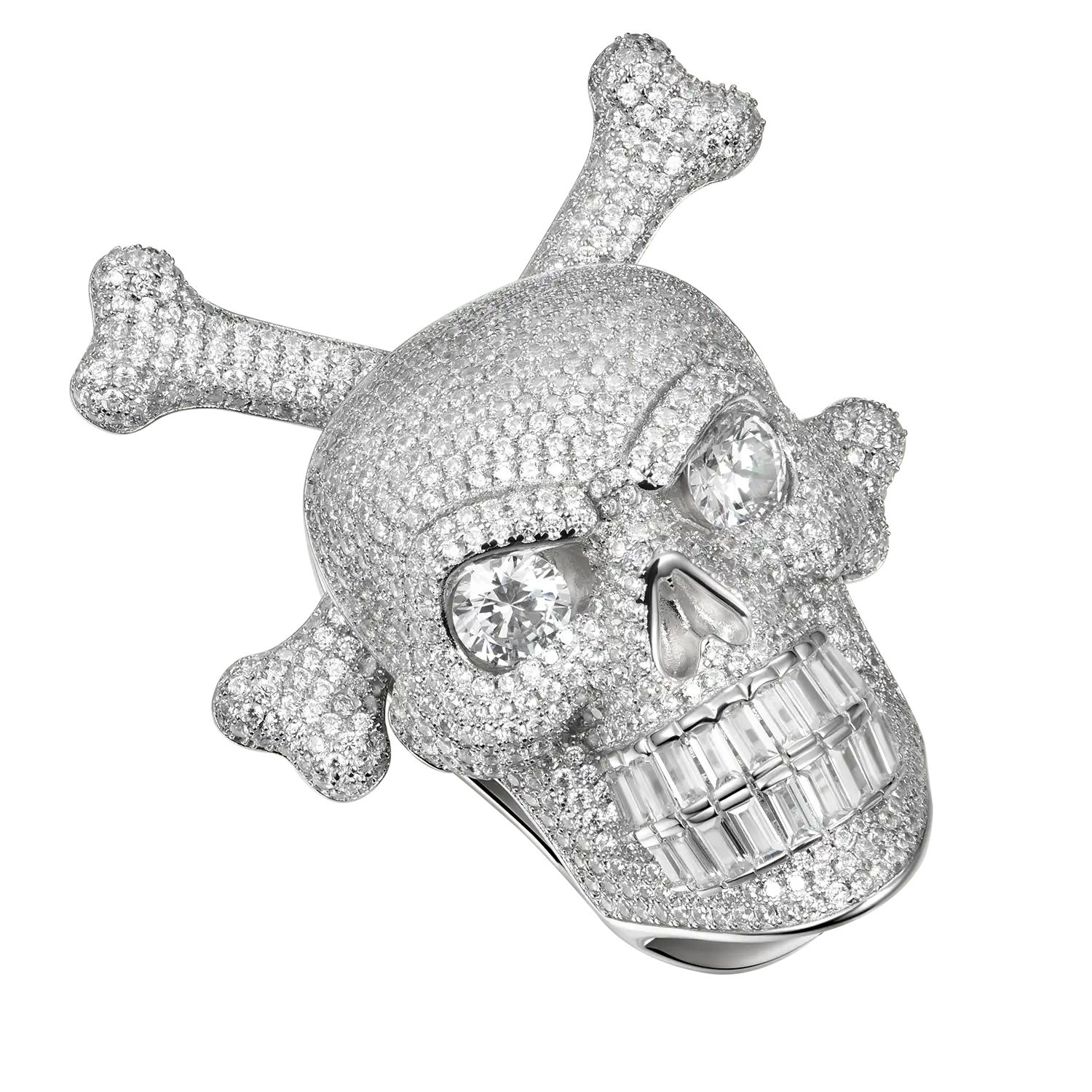 Spinning Skull and Crossbones Pendant