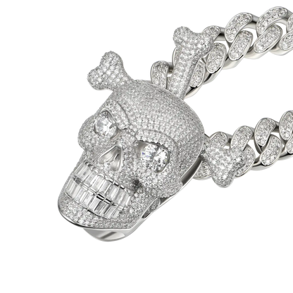 Spinning Skull and Crossbones Pendant