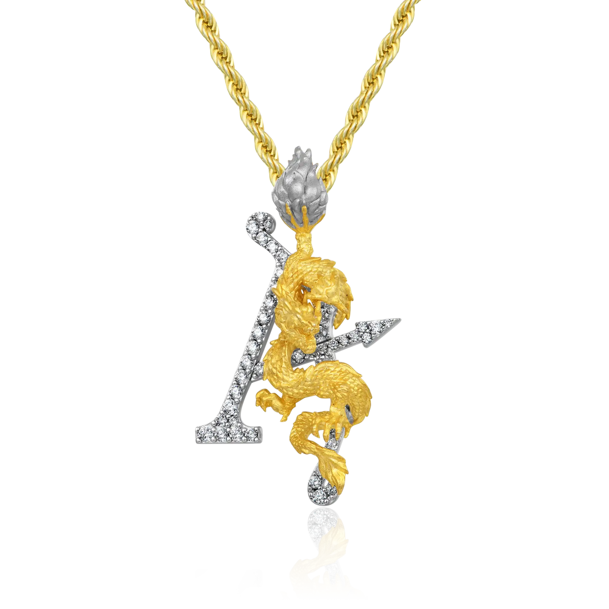 Medium Brass WONG Dragon Aporro A® Pendant