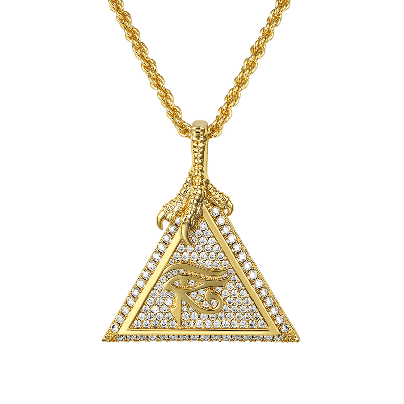 Moissanite Eye of Horus Micro Pendant - APORRO