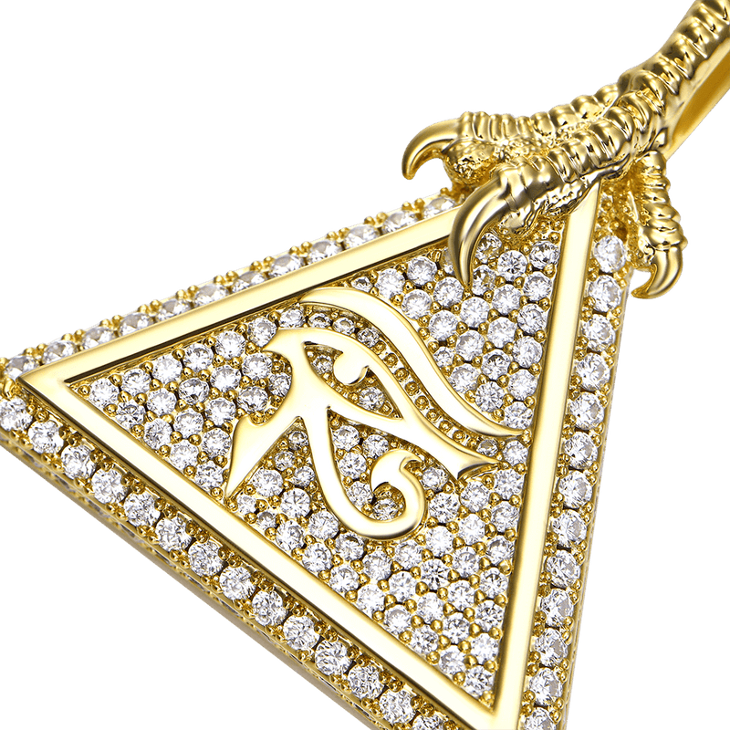 Moissanite Eye of Horus Micro Pendant - APORRO