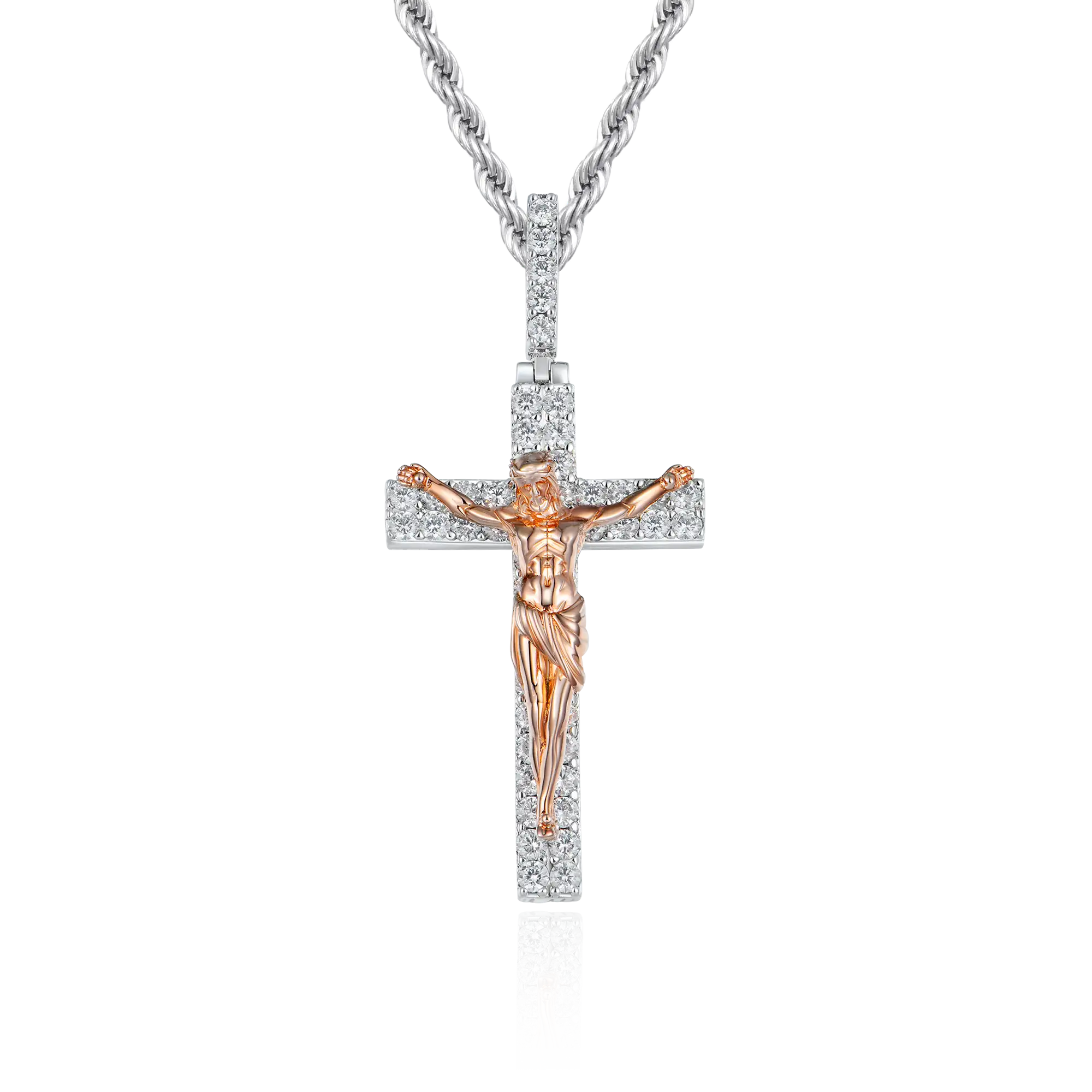 Pequeña crucifixión de Jesús colgante