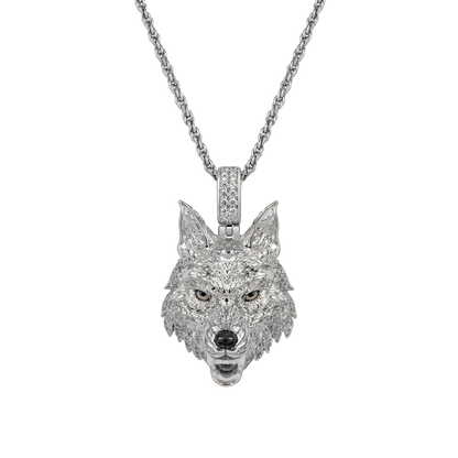 Colgante de lobo intrépido