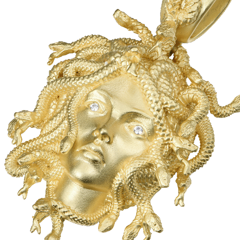 Medusa Statue -Anhänger