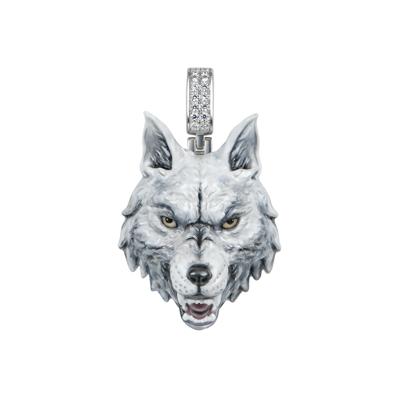 Furchtloser Wolf Emaille-Miniatur-Anhänger (Vorverkauf) - APORRO