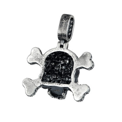 Pendentif crâne X en diamant