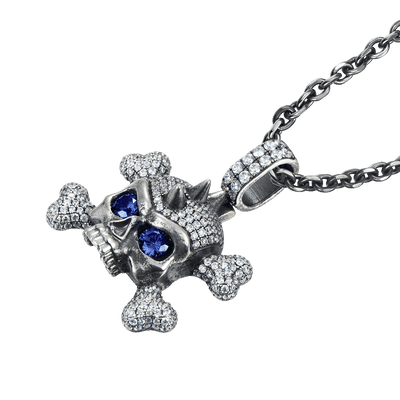Pendentif X Crâne Glacé