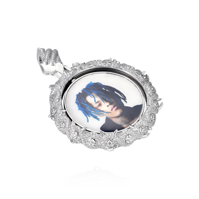 Custom Rotating Thorns Photo Pendant