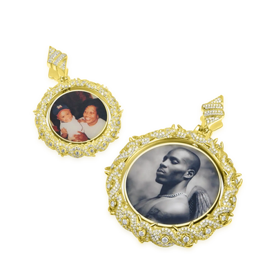 Custom Rotating Thorns Photo Pendant