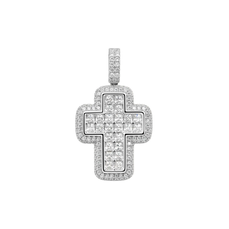 Radiant Cut Cross Pendant - Pendentif le plus récent pour hommes et femmes - APORRO