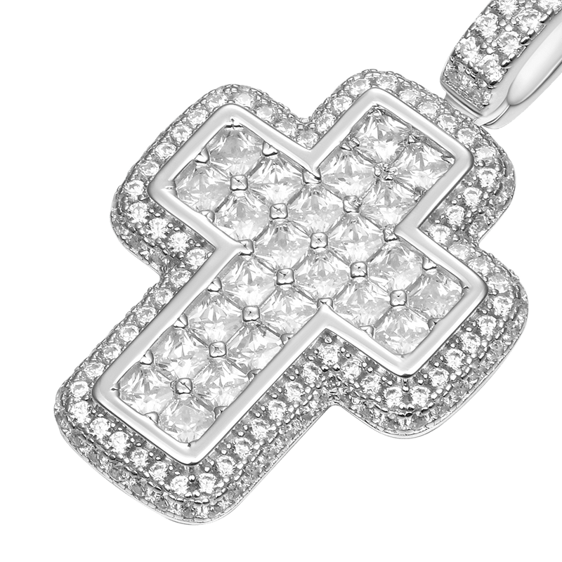 Radiant Cut Cross Pendant - Pendentif le plus récent pour hommes et femmes - APORRO