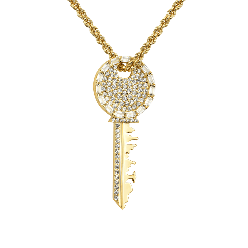 APORRO City Key Pendant – 925 Sterling Silver Pendants for Men& Women - APORRO