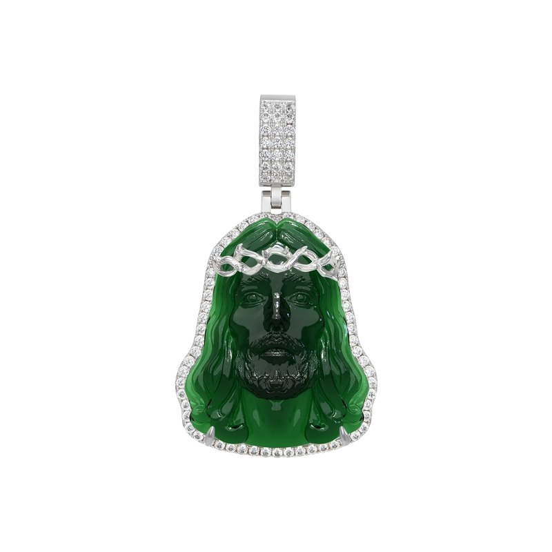 Arcenciel Gospel Jesus Pendant Forest Green - APORRO