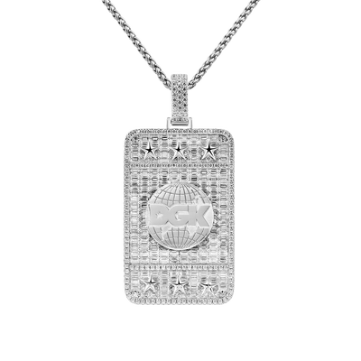 Custom Baguette Square Pendant