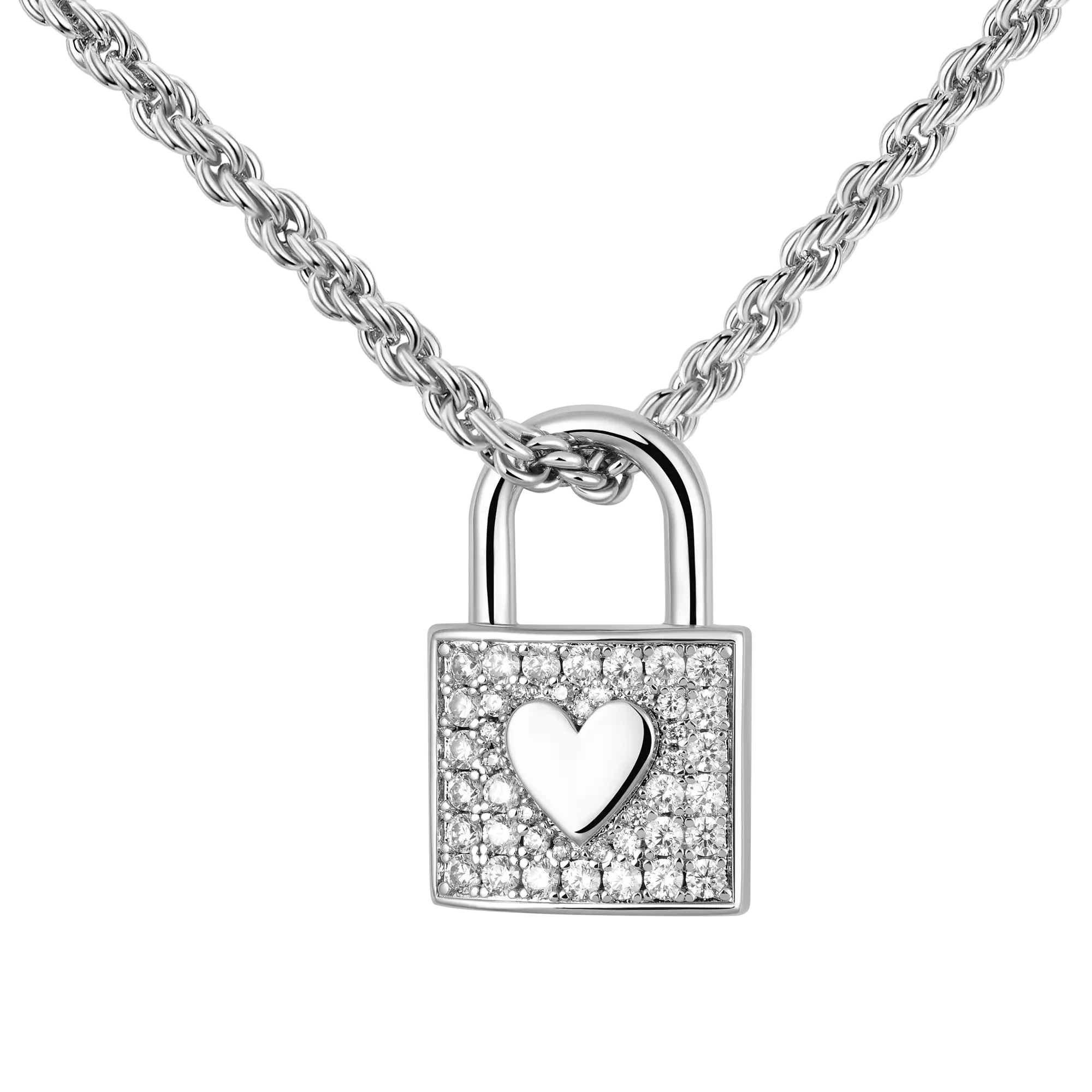 Essentials Heart Temado Lock Colgante