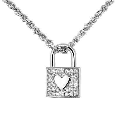 ESSENTIALS Pendentif Thème Lock Cœur