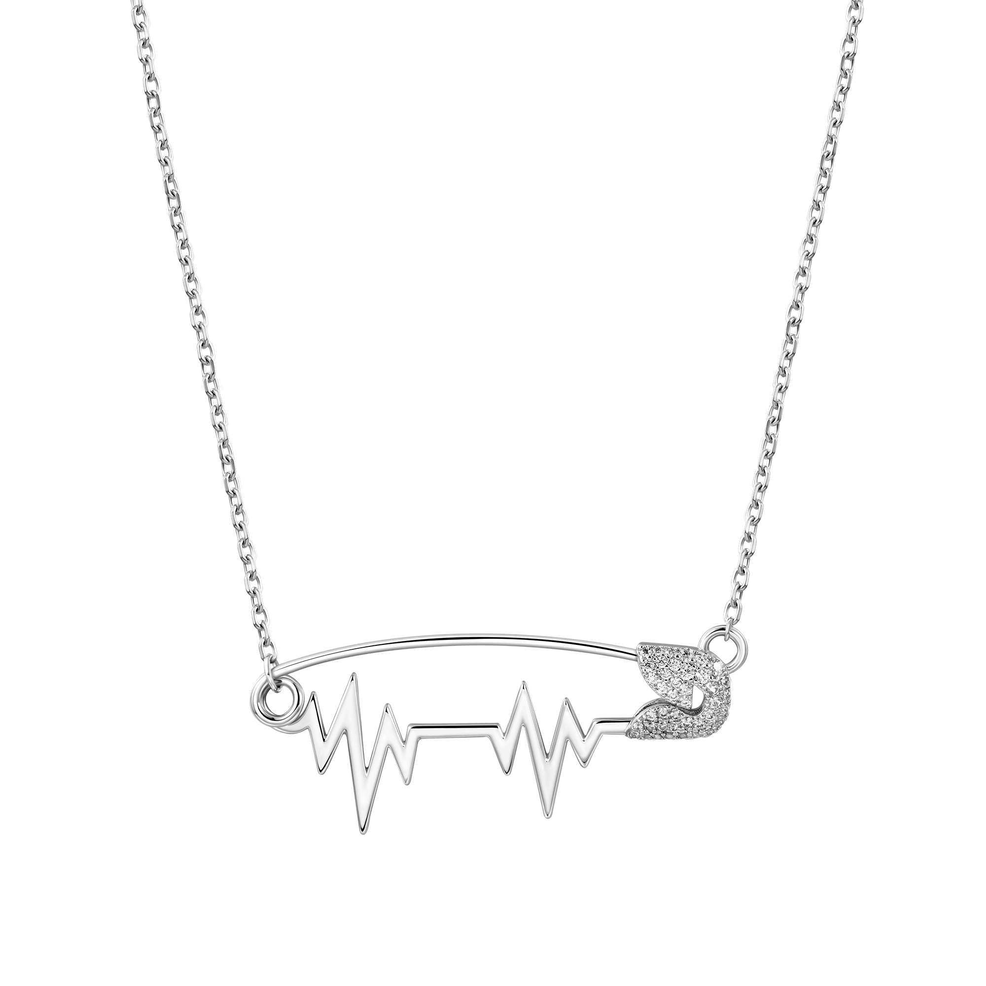 ESSENTIALS Heartbeat Pin Adjustable Necklace