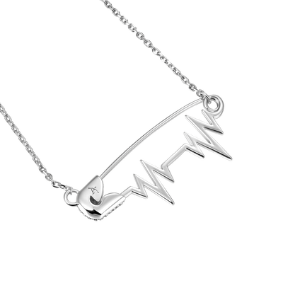 Collier réglable ESSENTIALS Heartbeat Pin