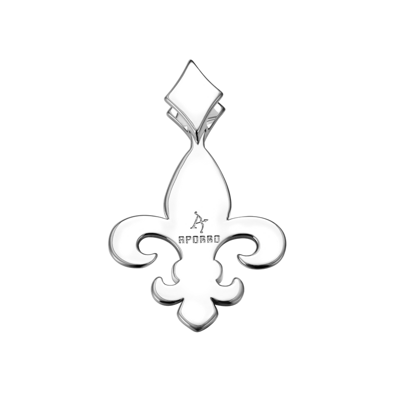 Moissanite Fleur de lis Pendant - APORRO